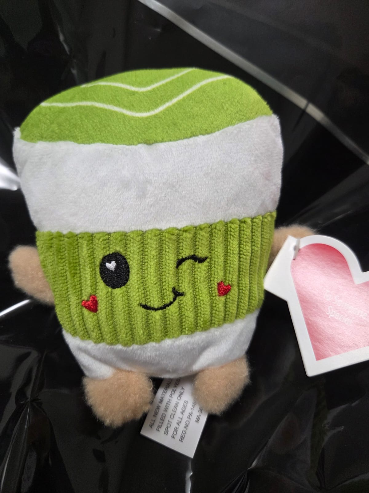 Peluche Matcha “Love Wink”