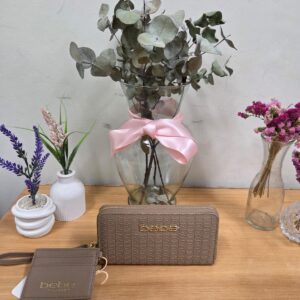 Set Bebe Taupe – Cartera y Tarjetero